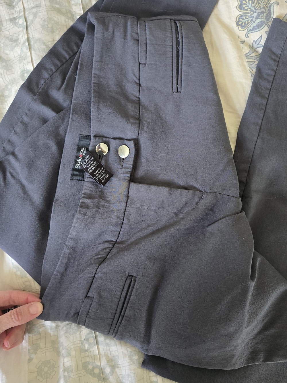 Style & Co. Women's Charcoal Gray 6P Dress Pants